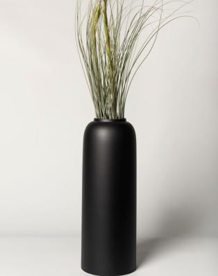 Vase en Céramique Noir H 32cm