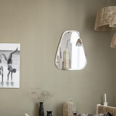 Miroir Trapèze Artisanal en Maillechort - 90cm
